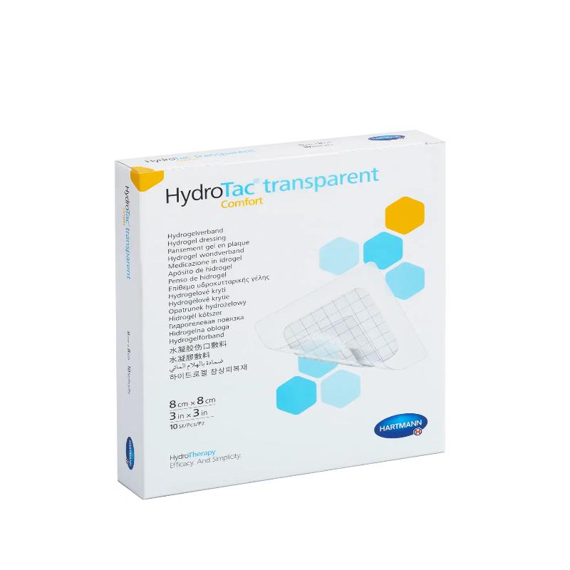 Пов`язка гідрогелева HydroTac® transparent Comfort 8см x 8см 10шт